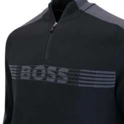 BOSS Golf Jumper - Zirros QZ - Black FA23 11 BOSS Golf Jumper - Zirros QZ - Black FA23 -Golf Fashion Shop img 9315