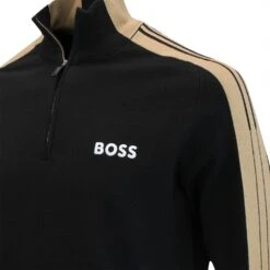 BOSS Golf Jumper - Zolkar Pro - Black FA23 -Golf Fashion Shop img 9324