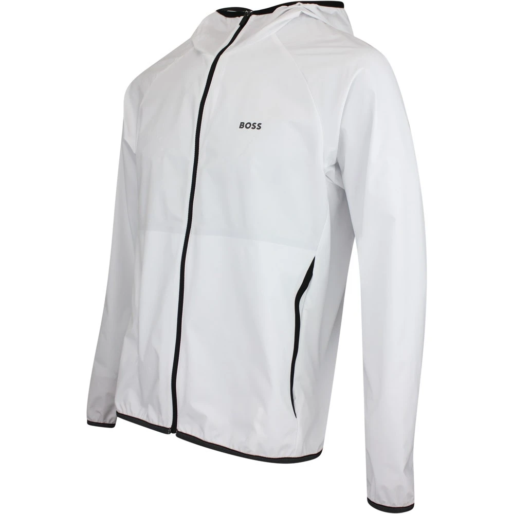 BOSS Golf Jacket - J_Cush Pro Hoodie - Training White FA23 4 BOSS Golf Jacket - J_Cush Pro Hoodie - Training White FA23 - Image 2