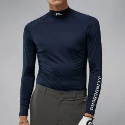 J.Lindeberg Golf Base Layer - Aello SC - JL Navy AW23 -Golf Fashion Shop j lindeberg golf base layer aello aw22 03c