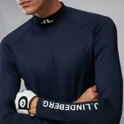J.Lindeberg Golf Base Layer - Aello SC - JL Navy AW23 -Golf Fashion Shop j lindeberg golf base layer aello aw22 03d