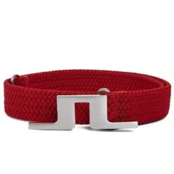 J.Lindeberg Golf Belt - Berry Stretch Woven - Chili Pepper SS23