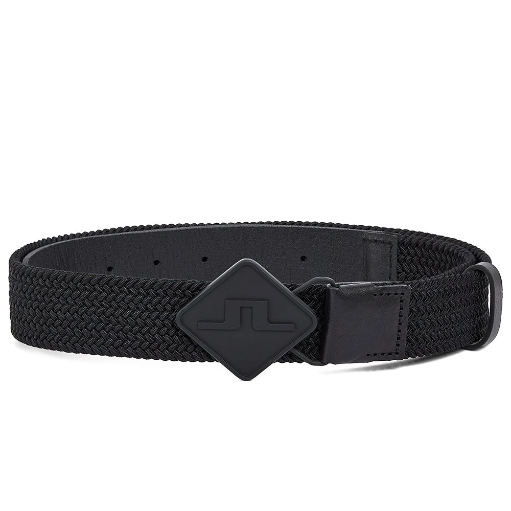 J.Lindeberg Golf Belt - Diamond Stretch Woven - Black SS23 3 J.Lindeberg Golf Belt - Diamond Stretch Woven - Black SS23