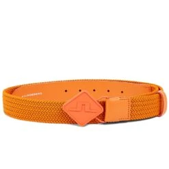 J.Lindeberg Golf Belt - Diamond Stretch Woven - Russet Orange SS23