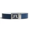 J.Lindeberg Golf Belt - Slater Reversible - JL Navy - White AW23 -Golf Fashion Shop j lindeberg golf belt slater reversible jl navy white aw23 gmac09125 6855 131