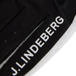 J.Lindeberg Golf Glove - Ron Leather - Black SS23 -Golf Fashion Shop j lindeberg golf glove ron leather golf glove a black ss23 gmac09644 9999 c