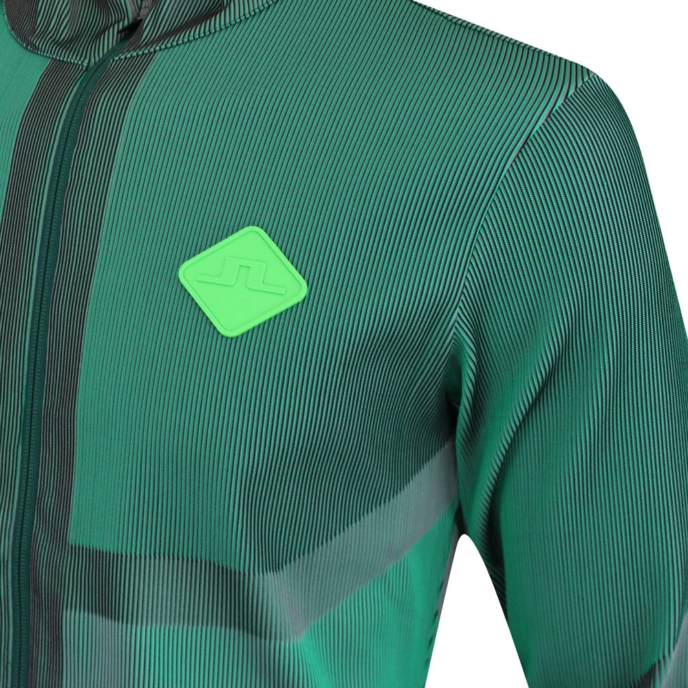 J.Lindeberg Golf Hoodie - Jacquard Rib Knit FZ - Rain Forest SS23 6 J.Lindeberg Golf Hoodie - Jacquard Rib Knit FZ - Rain Forest SS23 - Image 4