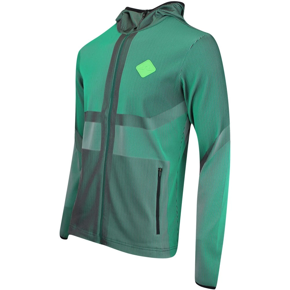 J.Lindeberg Golf Hoodie - Jacquard Rib Knit FZ - Rain Forest SS23 4 J.Lindeberg Golf Hoodie - Jacquard Rib Knit FZ - Rain Forest SS23 - Image 2