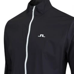 J.Lindeberg Golf Jacket - Ash Light Packable - Black AW23 -Golf Fashion Shop j lindeberg golf jacket ash light packable black aw23 gmow08820 9999 7