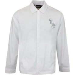 J.Lindeberg Golf Jacket - Dex Coach Jkt - US PGA White SU23