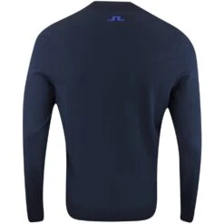 J.Lindeberg Golf Jumper - Gus Knitted Sweater - JL Navy AW23 -Golf Fashion Shop j lindeberg golf jumper gus knitted sweater jl navy aw23 amkw09395 6855 78
