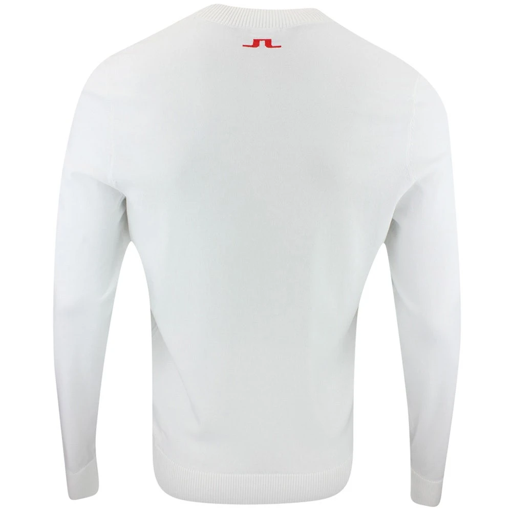 J.Lindeberg Golf Jumper - Gus Knitted Sweater - White AW23 5 J.Lindeberg Golf Jumper - Gus Knitted Sweater - White AW23 - Image 3
