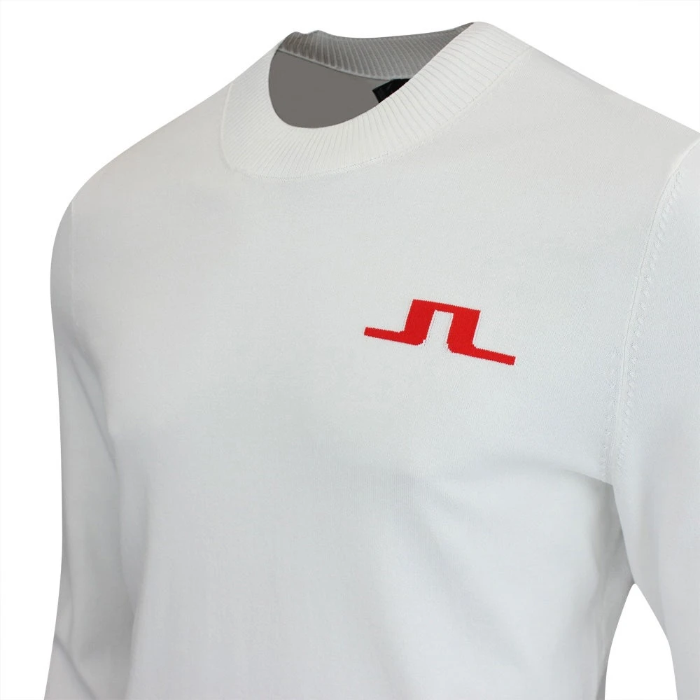J.Lindeberg Golf Jumper - Gus Knitted Sweater - White AW23 6 J.Lindeberg Golf Jumper - Gus Knitted Sweater - White AW23 - Image 4