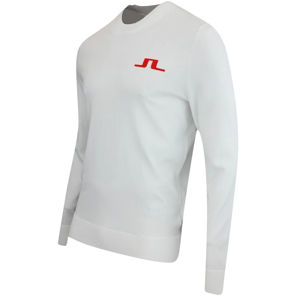 J.Lindeberg Golf Jumper - Gus Knitted Sweater - White AW23 4 J.Lindeberg Golf Jumper - Gus Knitted Sweater - White AW23 - Image 2