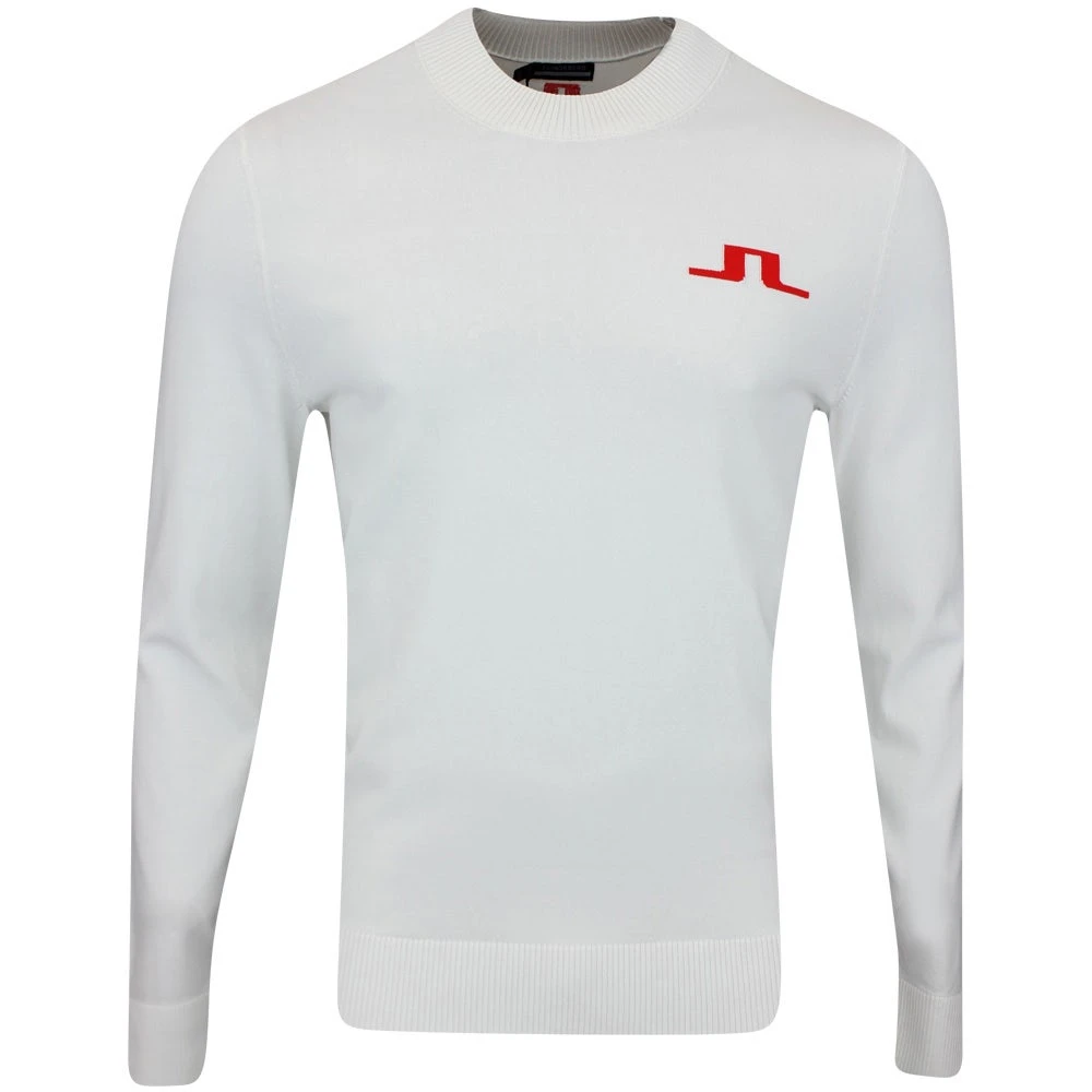 J.Lindeberg Golf Jumper - Gus Knitted Sweater - White AW23 3 J.Lindeberg Golf Jumper - Gus Knitted Sweater - White AW23