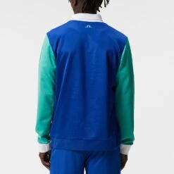 J.Lindeberg Golf Jumper - Jones Crew Neck - Bright Aqua HS23 16 J.Lindeberg Golf Jumper - Jones Crew Neck - Bright Aqua HS23 -Golf Fashion Shop j lindeberg golf jumper jones crew neck bright aqua hs23 gmjs08400 m158 3 1