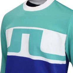 J.Lindeberg Golf Jumper - Jones Crew Neck - Bright Aqua HS23 14 J.Lindeberg Golf Jumper - Jones Crew Neck - Bright Aqua HS23 -Golf Fashion Shop j lindeberg golf jumper jones crew neck bright aqua hs23 gmjs08400 m158 53