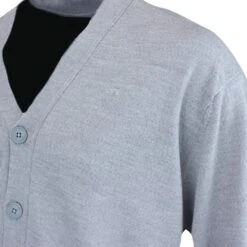 J.Lindeberg Golf Jumper - Lucas Knitted Cardigan - Grey Mel. AW23 -Golf Fashion Shop j lindeberg golf jumper lucas knitted cardigan grey mel aw23 gmkw09396 9363 42