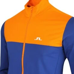 J.Lindeberg Golf Mid Layer - Banks FZ - Estate Blue AW23 -Golf Fashion Shop j lindeberg golf mid layer banks fz estate blue aw23 amjs09082 o341 35