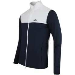 J.Lindeberg Golf Mid Layer - Banks FZ - JL Navy AW23 -Golf Fashion Shop j lindeberg golf mid layer banks fz jl navy aw23 amjs09082 6855 44