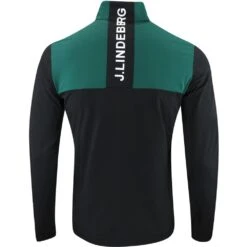 J.Lindeberg Golf Mid Layer - Banks FZ - Rain Forest AW23 -Golf Fashion Shop j lindeberg golf mid layer banks fz rain forest aw23 amjs09082 m374 50