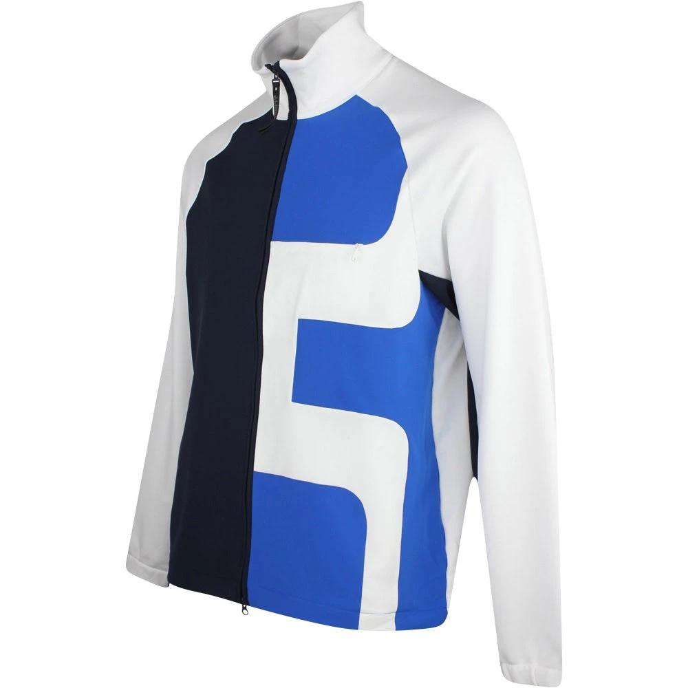 J.Lindeberg Golf Mid Layer - Benjamin Stretch Fleece FZ - White SS23 4 J.Lindeberg Golf Mid Layer - Benjamin Stretch Fleece FZ - White SS23 - Image 2
