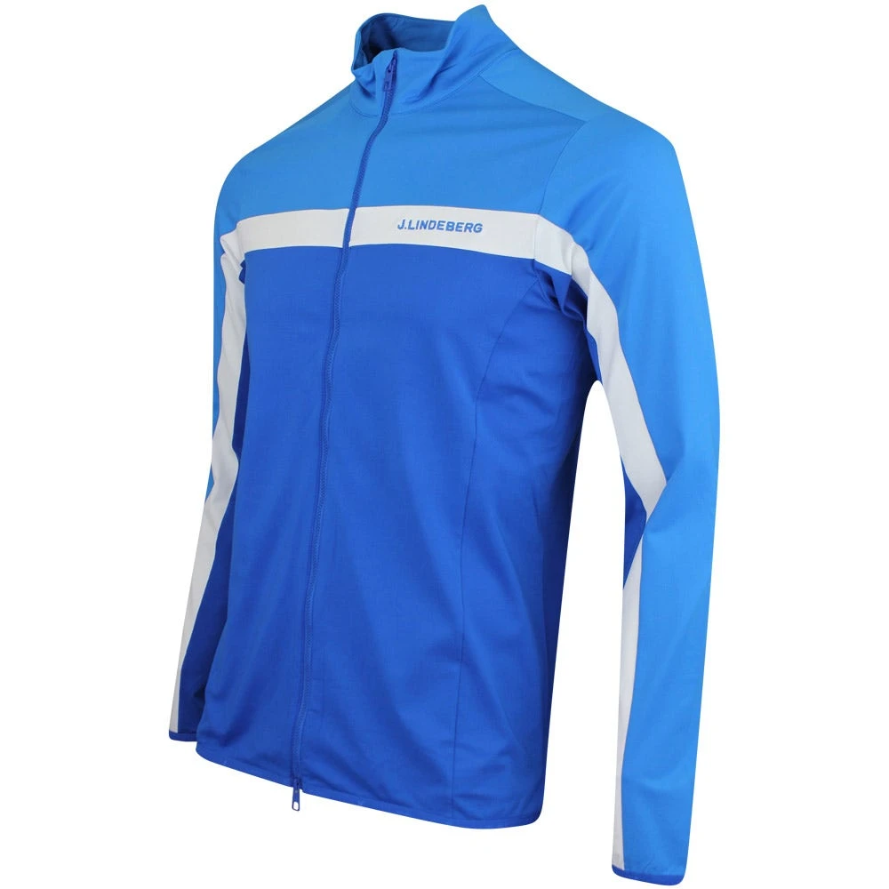J.Lindeberg Golf Mid Layer - Jarvis FZ - Brilliant Blue SS23 4 J.Lindeberg Golf Mid Layer - Jarvis FZ - Brilliant Blue SS23 - Image 2