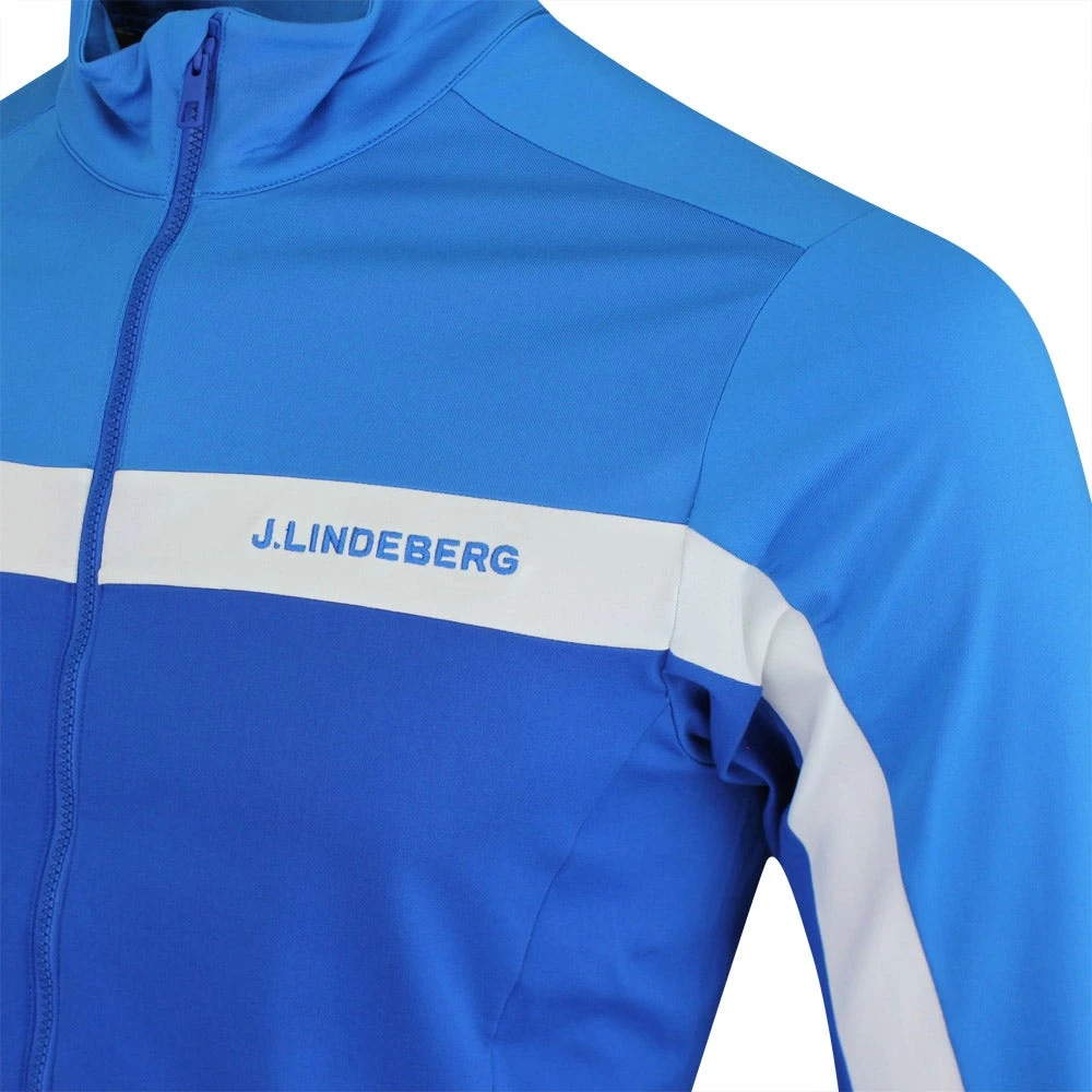 J.Lindeberg Golf Mid Layer - Jarvis FZ - Brilliant Blue SS23 6 J.Lindeberg Golf Mid Layer - Jarvis FZ - Brilliant Blue SS23 - Image 4