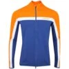 J.Lindeberg Golf Mid Layer - Jarvis FZ - Estate Blue AW23 -Golf Fashion Shop j lindeberg golf mid layer jarvis fz estate blue aw23 amjs09084 o341 65