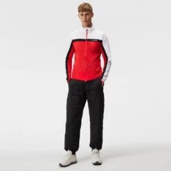 J.Lindeberg Golf Mid Layer - Jarvis FZ - Fiery Red AW23 19 J.Lindeberg Golf Mid Layer - Jarvis FZ - Fiery Red AW23 -Golf Fashion Shop j lindeberg golf mid layer jarvis fz fiery red aw23 amjs09084 g135 35
