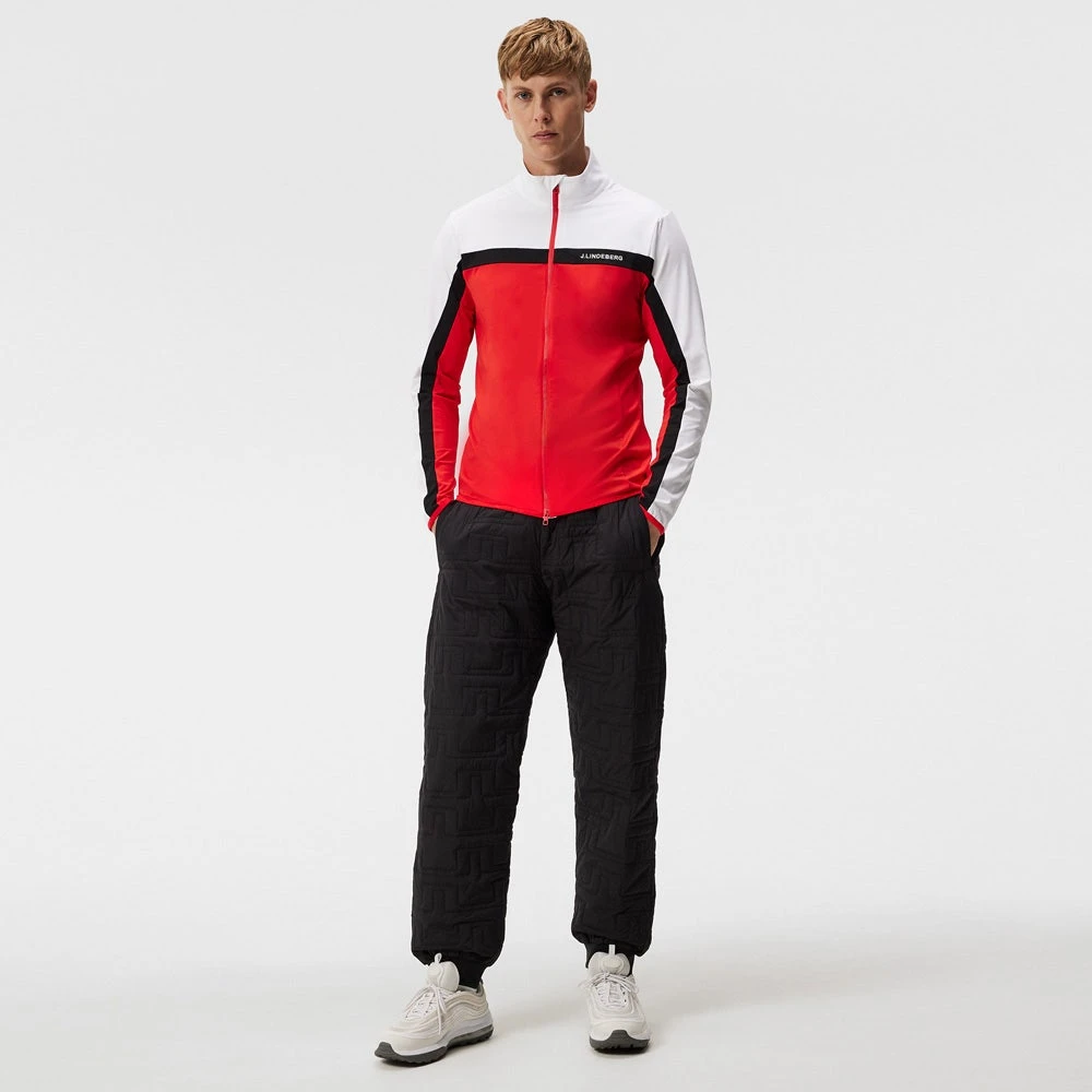 J.Lindeberg Golf Mid Layer - Jarvis FZ - Fiery Red AW23 11 J.Lindeberg Golf Mid Layer - Jarvis FZ - Fiery Red AW23 - Image 9