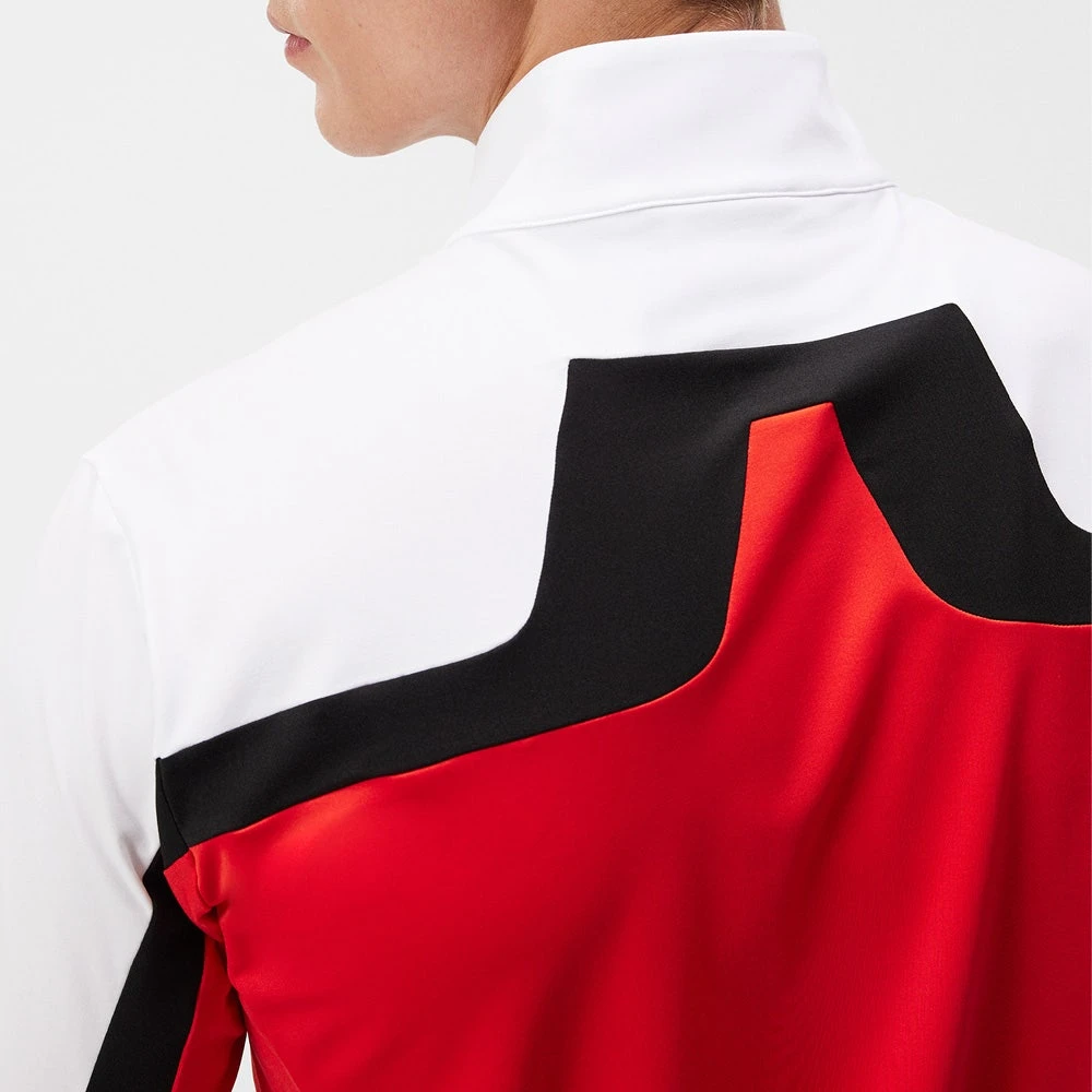 J.Lindeberg Golf Mid Layer - Jarvis FZ - Fiery Red AW23 10 J.Lindeberg Golf Mid Layer - Jarvis FZ - Fiery Red AW23 - Image 8