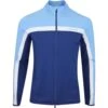 J.Lindeberg Golf Mid Layer - Jarvis FZ - Little Boy Blue AW23 -Golf Fashion Shop j lindeberg golf mid layer jarvis fz little boy blue aw23 amjs09084 o092 57
