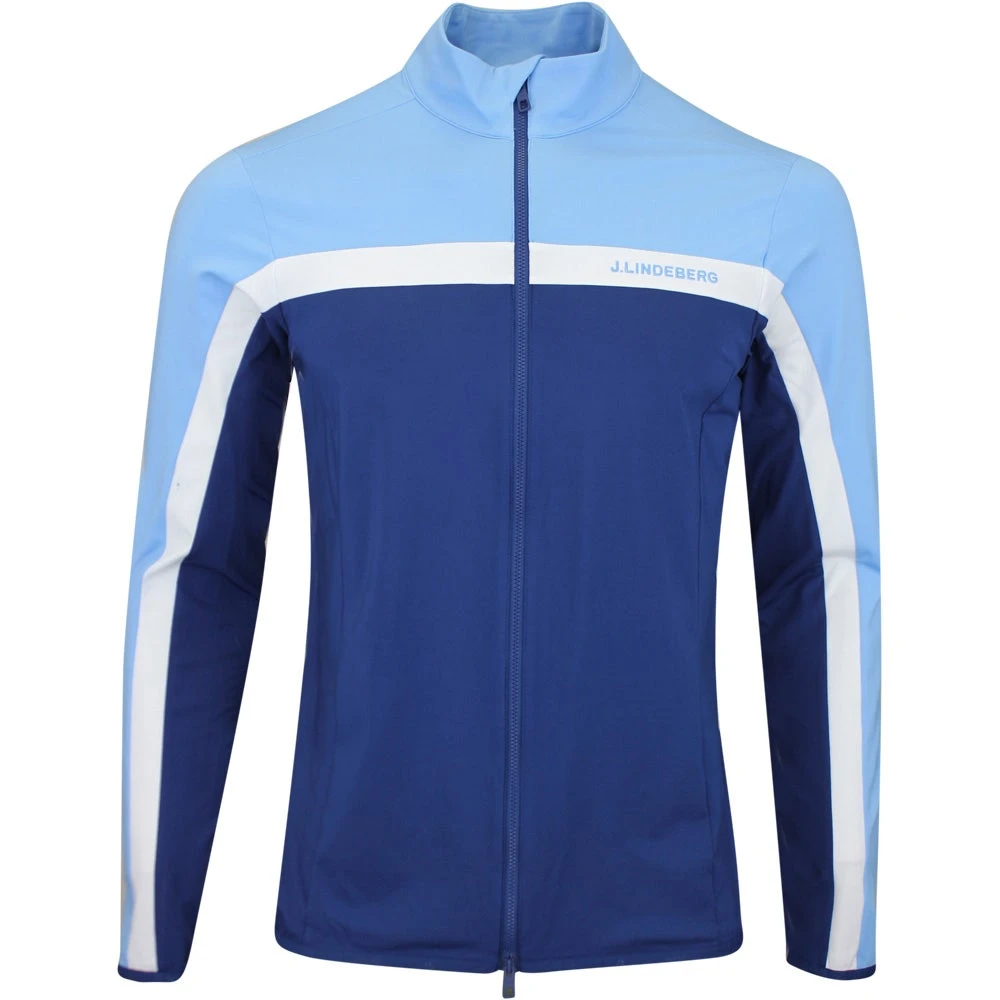 J.Lindeberg Golf Mid Layer - Jarvis FZ - Little Boy Blue AW23 3 J.Lindeberg Golf Mid Layer - Jarvis FZ - Little Boy Blue AW23