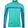 J.Lindeberg Golf Mid Layer - Jarvis FZ - Proud Peacock AW23 -Golf Fashion Shop j lindeberg golf mid layer jarvis fz proud peacock aw23 amjs09084 m501 61