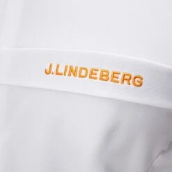 J.Lindeberg Golf Mid Layer - Jarvis FZ - White AW23 -Golf Fashion Shop j lindeberg golf mid layer jarvis fz white aw23 amjs09084 0000 41