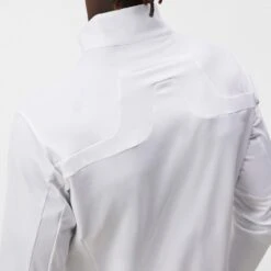 J.Lindeberg Golf Mid Layer - Jarvis FZ - White AW23 -Golf Fashion Shop j lindeberg golf mid layer jarvis fz white aw23 amjs09084 0000 42