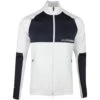 J.Lindeberg Golf Mid Layer - Lazarus FZ - White SS23 -Golf Fashion Shop j lindeberg golf mid layer lazarus fz white ss23 amjs08040 0000 15