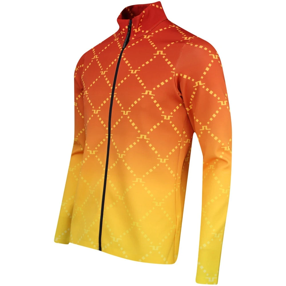 J.Lindeberg Golf Mid Layer - Omnia FZ - Sunset Fade SS23 4 J.Lindeberg Golf Mid Layer - Omnia FZ - Sunset Fade SS23 - Image 2