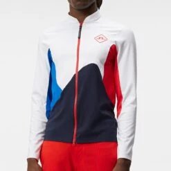 J.Lindeberg Golf Mid Layer - Swirl FZ - White SS23 14 J.Lindeberg Golf Mid Layer - Swirl FZ - White SS23 -Golf Fashion Shop j lindeberg golf mid layer swirl fz white ss23 amjs07589 0000 a