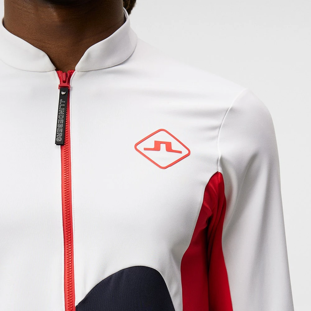 J.Lindeberg Golf Mid Layer - Swirl FZ - White SS23 9 J.Lindeberg Golf Mid Layer - Swirl FZ - White SS23 - Image 7