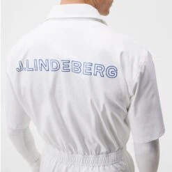 J.Lindeberg Golf Overall - JL Logo - White HS23 -Golf Fashion Shop j lindeberg golf overall jl logo white hs23 gmst08454 0000 5