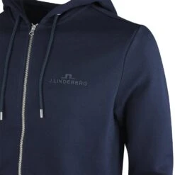 J.Lindeberg Golf Hoodie - Alpha Fleece FZ - JL Navy AW23 12 J.Lindeberg Golf Hoodie - Alpha Fleece FZ - JL Navy AW23 -Golf Fashion Shop j lindeberg golf pullover alpha zip hood jl navy ss23 amjs07674 6855 c