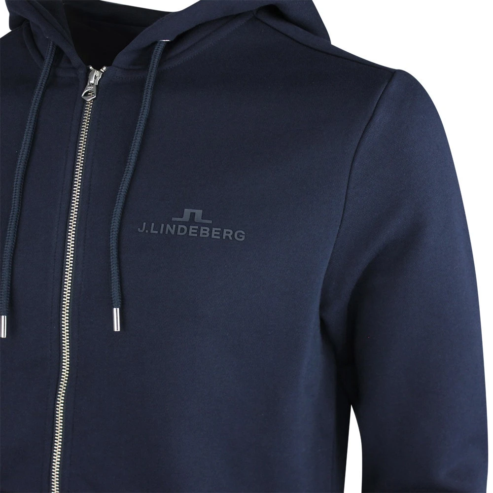 J.Lindeberg Golf Hoodie - Alpha Fleece FZ - JL Navy AW23 6 J.Lindeberg Golf Hoodie - Alpha Fleece FZ - JL Navy AW23 - Image 4
