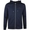 J.Lindeberg Golf Hoodie - Alpha Fleece FZ - JL Navy AW23 -Golf Fashion Shop j lindeberg golf pullover alpha zip hood jl navy ss23 amjs07674 6855 e