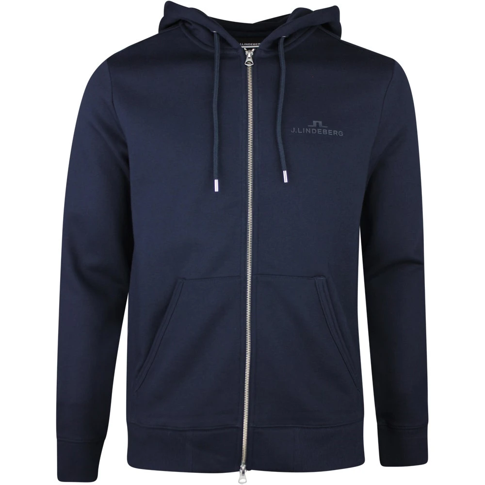 J.Lindeberg Golf Hoodie - Alpha Fleece FZ - JL Navy AW23 3 J.Lindeberg Golf Hoodie - Alpha Fleece FZ - JL Navy AW23