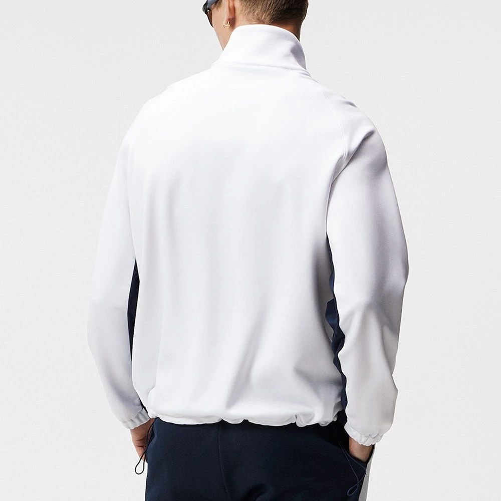 J.Lindeberg Golf Mid Layer - Benjamin Stretch Fleece FZ - White SS23 8 J.Lindeberg Golf Mid Layer - Benjamin Stretch Fleece FZ - White SS23 - Image 6