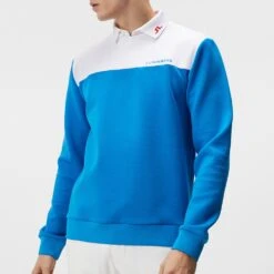 J.Lindeberg Golf Pullover - Jeff Crew Neck - Brilliant Blue SS23 15 J.Lindeberg Golf Pullover - Jeff Crew Neck - Brilliant Blue SS23 -Golf Fashion Shop j lindeberg golf pullover jeff crew neck brilliant blue ss23 amjs07967 o175 11