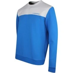 J.Lindeberg Golf Pullover - Jeff Crew Neck - Brilliant Blue SS23 12 J.Lindeberg Golf Pullover - Jeff Crew Neck - Brilliant Blue SS23 -Golf Fashion Shop j lindeberg golf pullover jeff crew neck brilliant blue ss23 amjs07967 o175 96