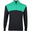 J.Lindeberg Golf Pullover - Jeff Knitted QZ - Black SS23 -Golf Fashion Shop j lindeberg golf pullover jeff knitted sweater black ss23 amkw08141 9999 m